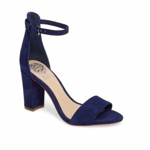 Vince Camuto Blue Suede Heels